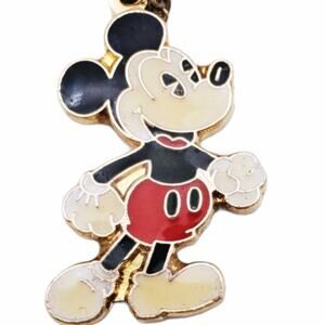 Vintage Disney X R.N. Koch Mickey Dangle Enamel Necklace